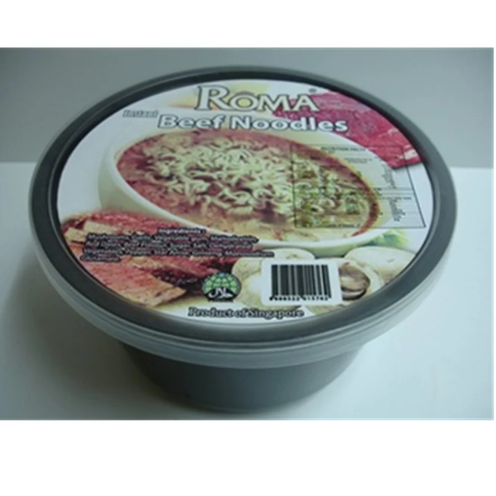 Singapore Roma Beef Instant Noodle Cup Cooked in 3 Minute