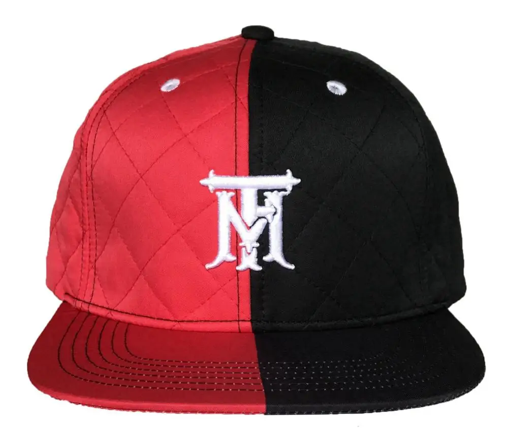 Personalize custom snapback hat, red-and-black--for-men mixed colors men cap custom logo 3D embroidery snapback cap