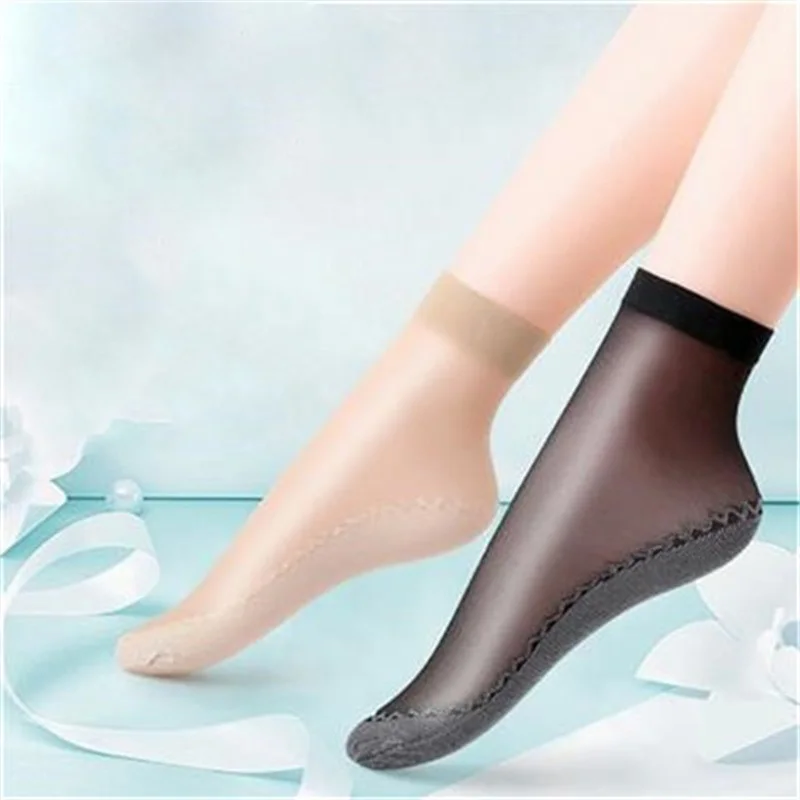 anti slip short stockings thin silk  ankle socks