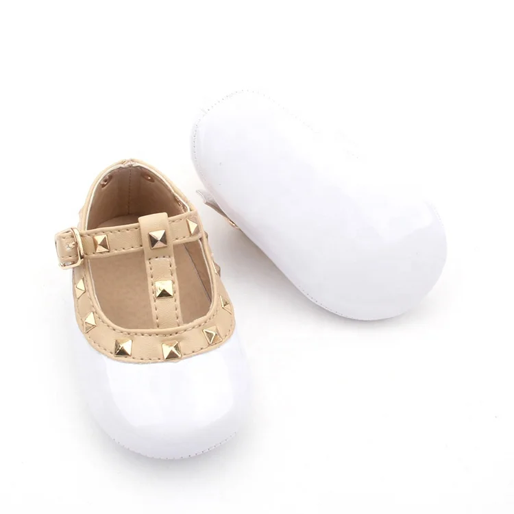 Princess Baby Party Dress Shoes Nude Color Baby Prewalking Leather Kids Dress Shoes