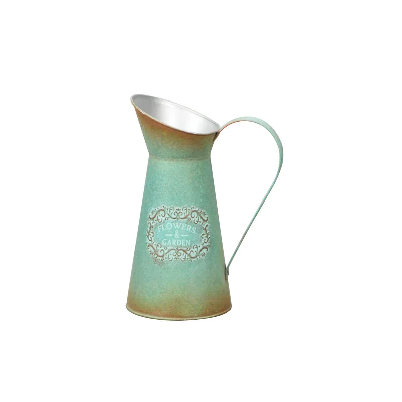 Потертый шик металлический сад Главная Декоративная Лейка