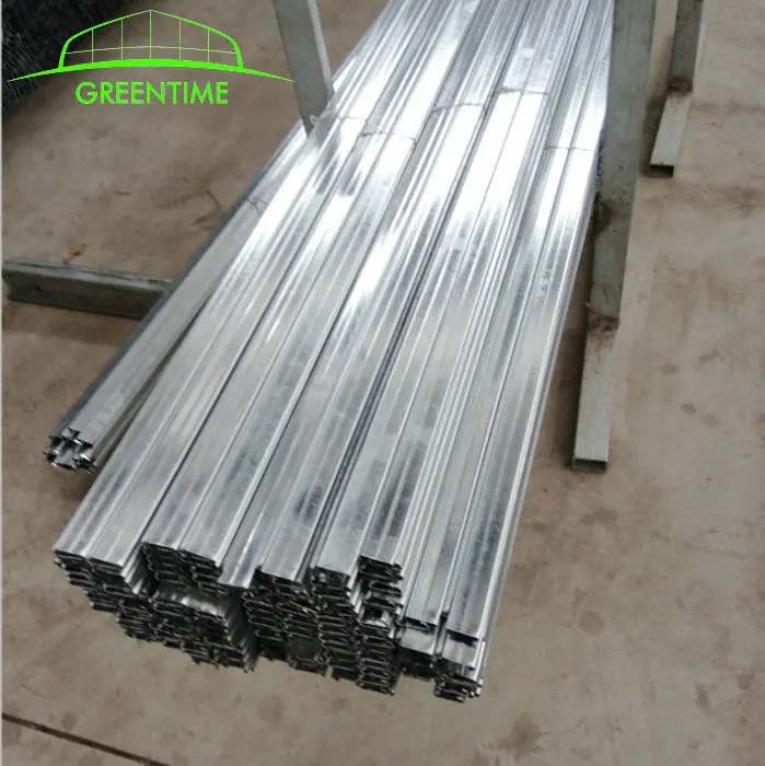 hot sale 0.7mm thickness galvanized wiggle wire lock channel for film greenhouse