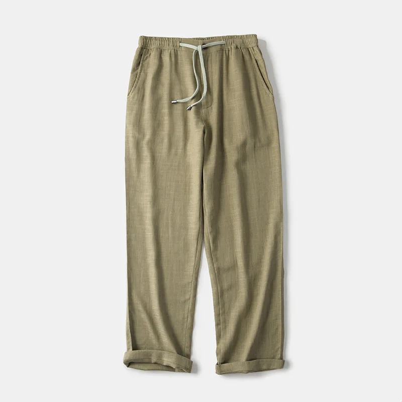 
Ready To Ship Soft Breathable Quick Dry Men Linen Pants 