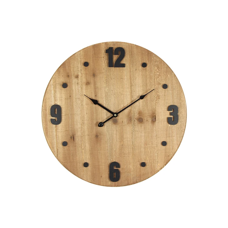 OEM your own interior design home decoration Custom printing wooden wall clock