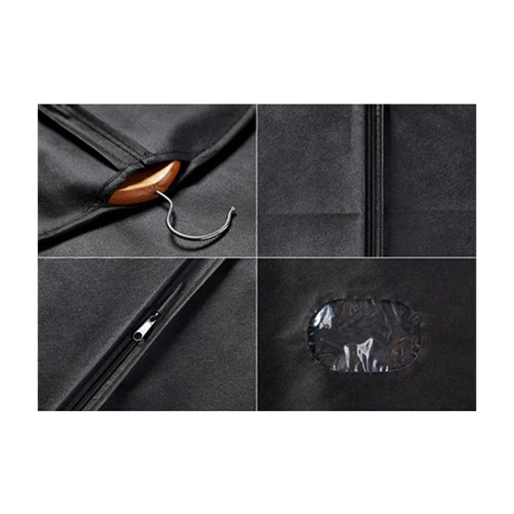 Colorful non woven garment bag with zipper