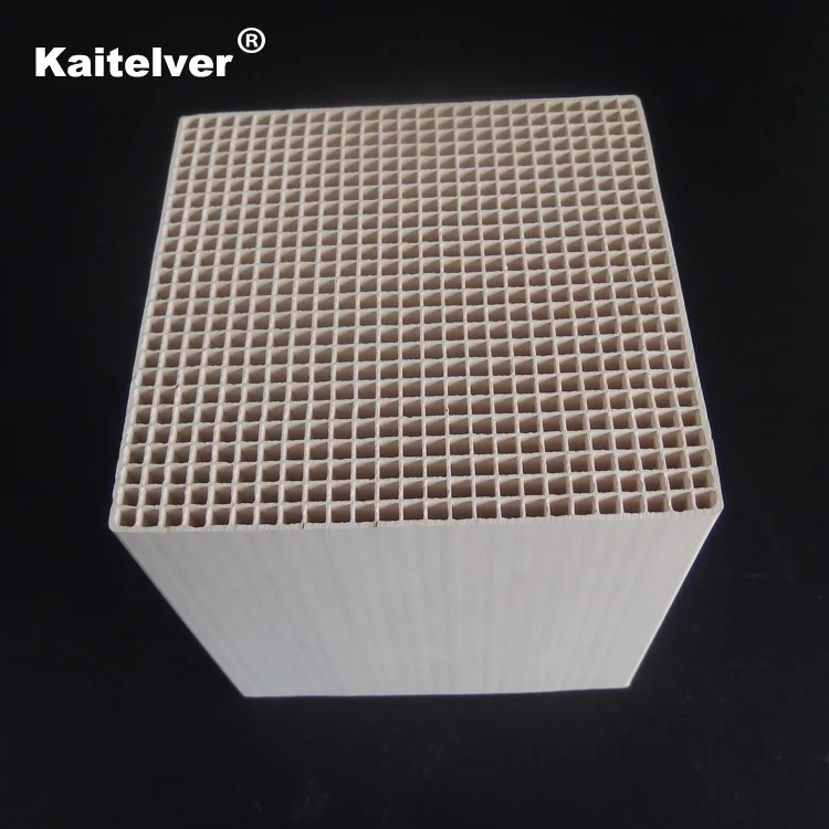 Алюминиевая сотовая керамическая конструкция регенератор 150x150x300 мм RTO/RCO