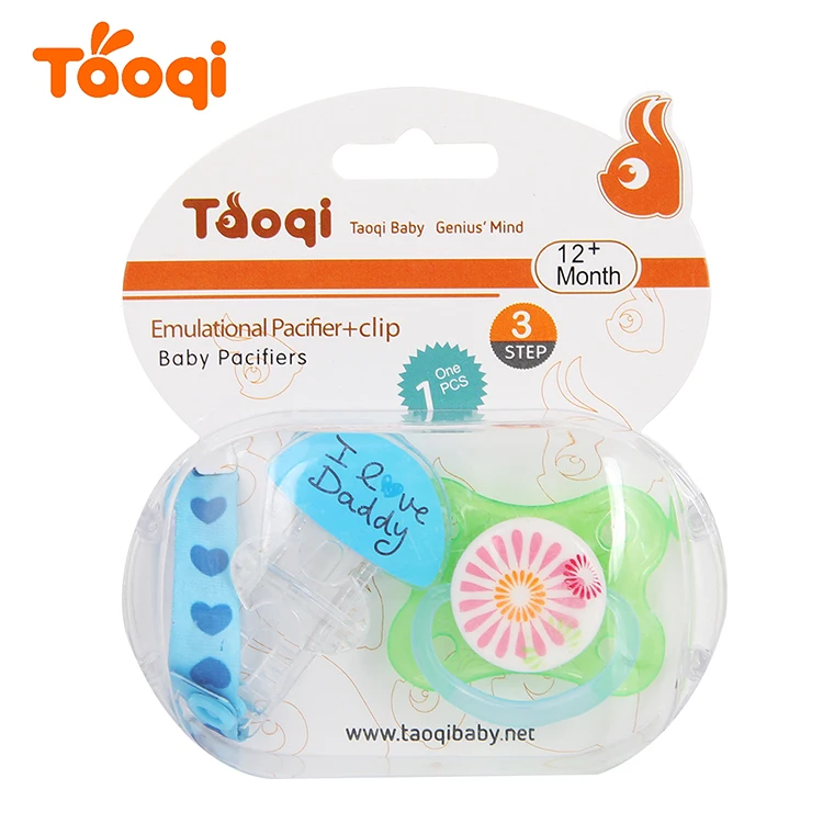 Food Grade Baby Pacifier with Pacifier Clip Wholesale