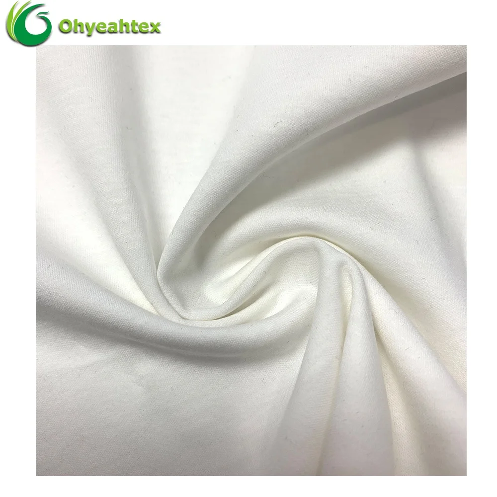 Single/Double Jersey  knitted Mercerized 100% Cotton T-Shirt Fabric For Clothing