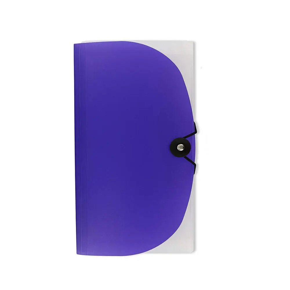 
13 Pockets Expanding Files Folder Small Expandable File Folder with Tabs Organizer for Receipts Coupons and Tickets 