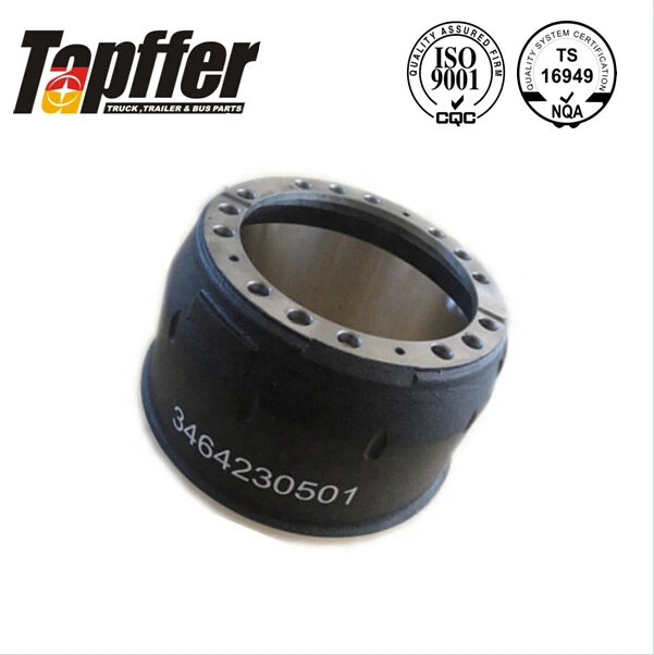 Good Quality Brake Drum 3464230501/3464230101/81501100101 For Truck MERCEDES Actros
