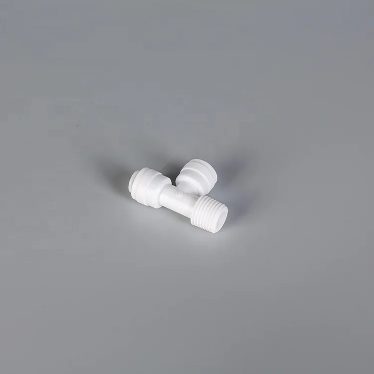 Quick connector collet fitting Plastic fittings tee adapter with single oring PPD water fitting