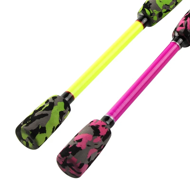 1.8m 2 section Camouflage EVA handle fiberglass lure fishing rod spinning