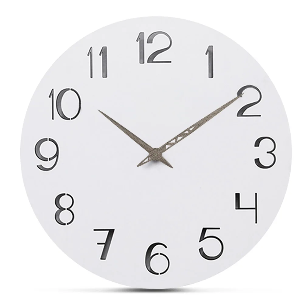 Preciser Custom Manufacture Large Carved Decorate Wooden Wall Clock