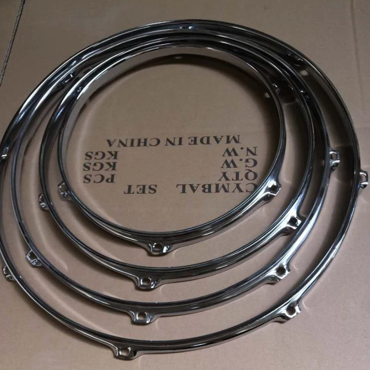 
Acoustic Drum Set Triple Flange Steel Hoops 