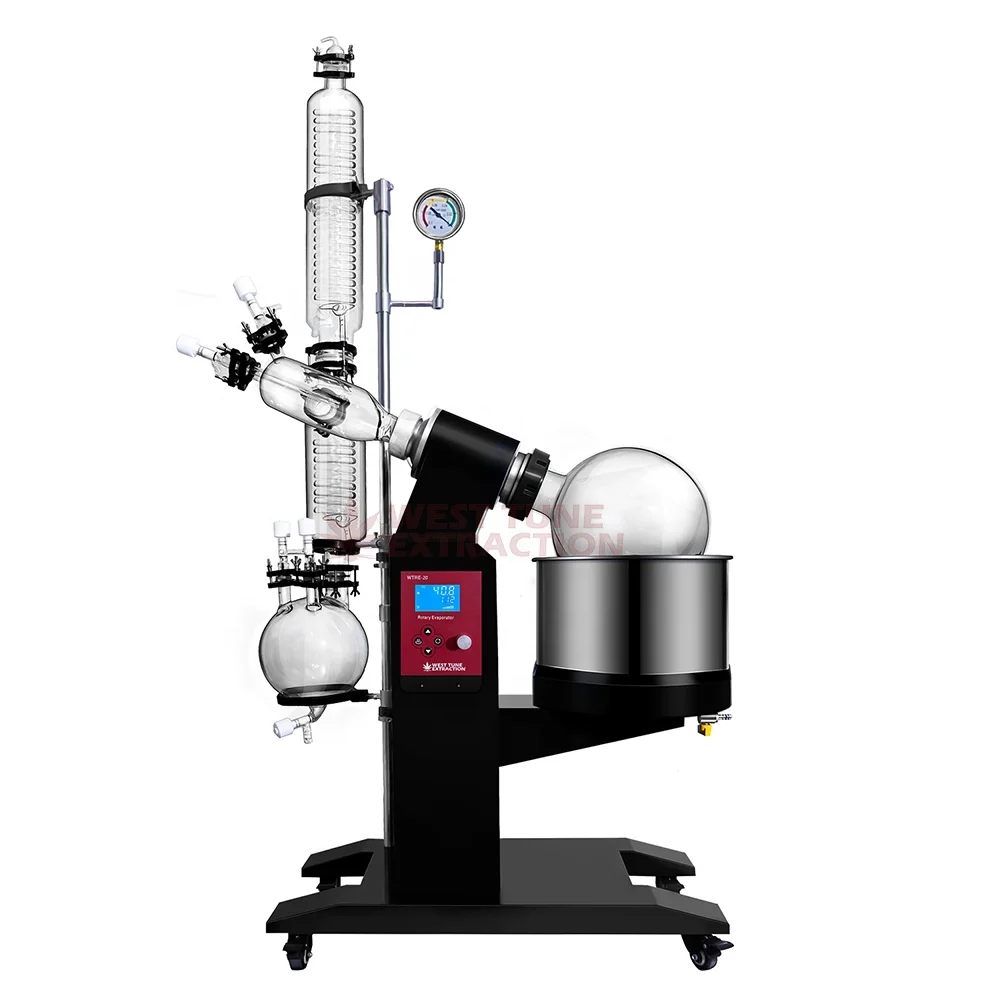 WestTune Rotovap 5.3-Gallon/20L WTRE-20 Rotary Vacuum Evaporator with Pump and Chiller Optional