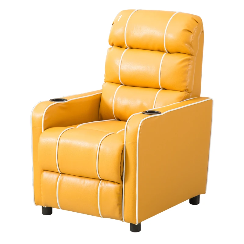 Contemporary home theater chair,PU Leather Recliner Cinema Chair,Theater Chairs with Cup Holder