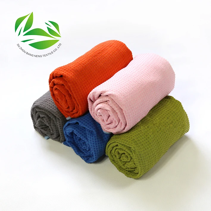 Чехол из микрофибры yoga с мягким Силиконовые элементы полотенцем для коврика