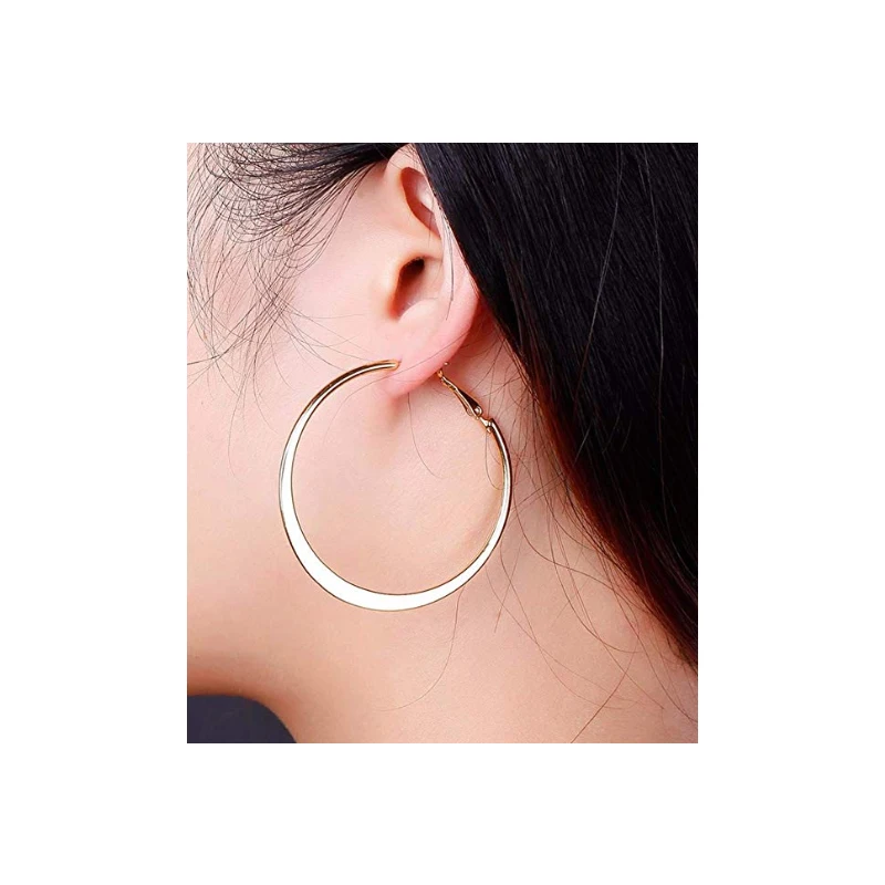 
4 piecesetRose gold silver plated stainless steel round earrings custom wholesale earrings earrings 