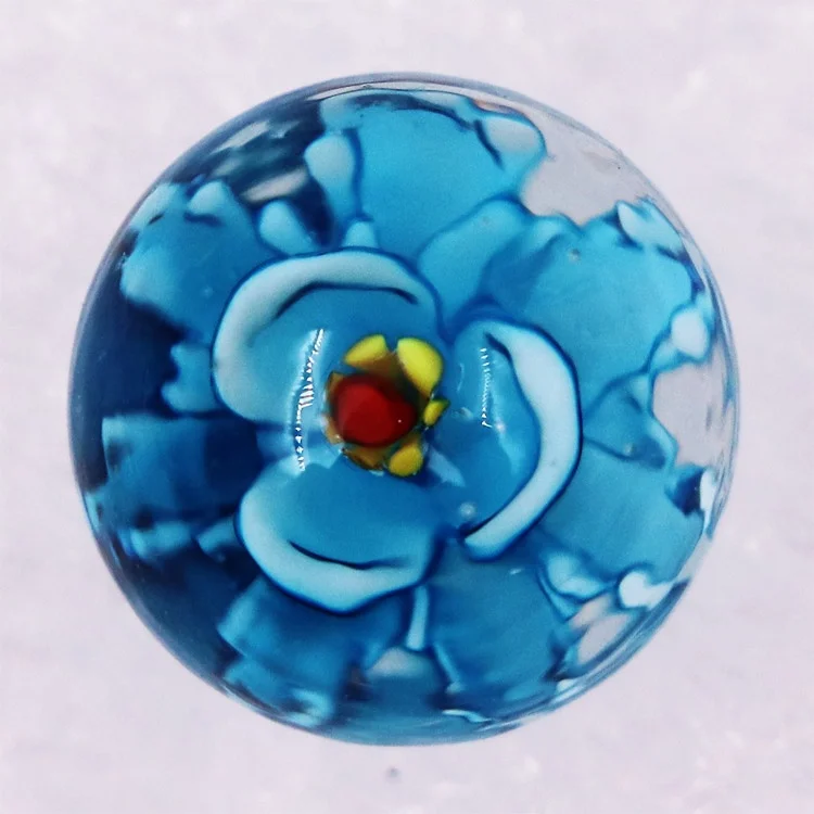 16mm Mix Round Murano 3D Flower Custom Toy Glass Marble