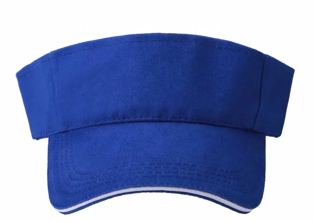 
Custom logo printing embroidery 100% COTTON visor cap/hats in stocks for wholesale 