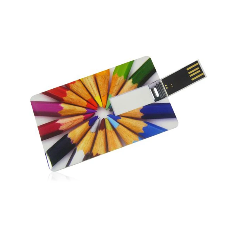 Лучшая цена Happy Holiday Card Shaped USB Флешка 1 ГБ двухсторонний логотип печать на заказ ручка привода