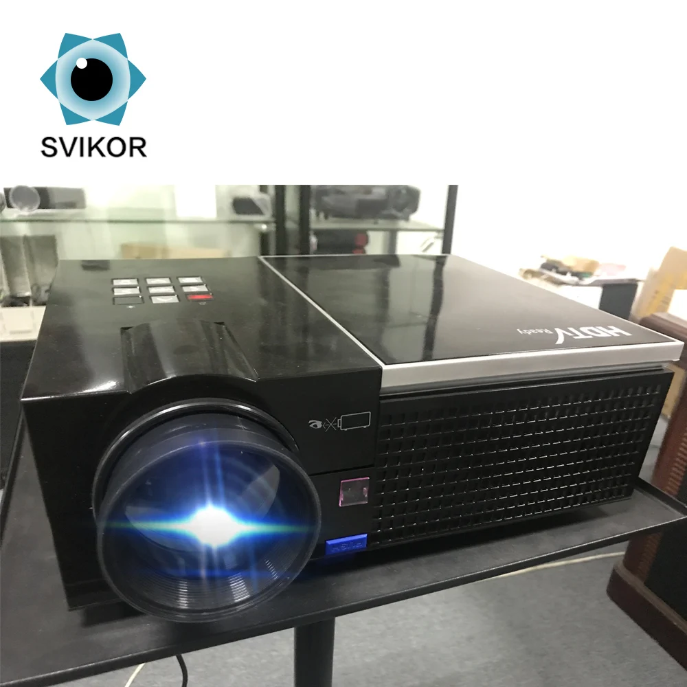 2019 Мини светодио дный проектор ТВ 1080 P родной с ТВ-тюнером