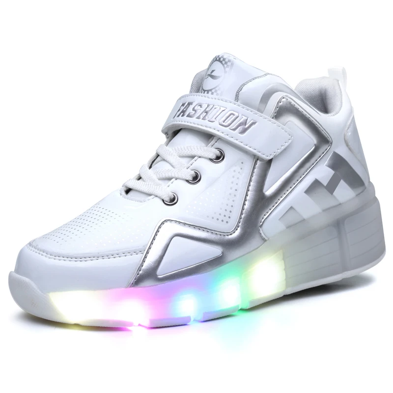 
Led Light Up Roller Shoes 2 Wheels Skate Kid Shoes LED shoes 