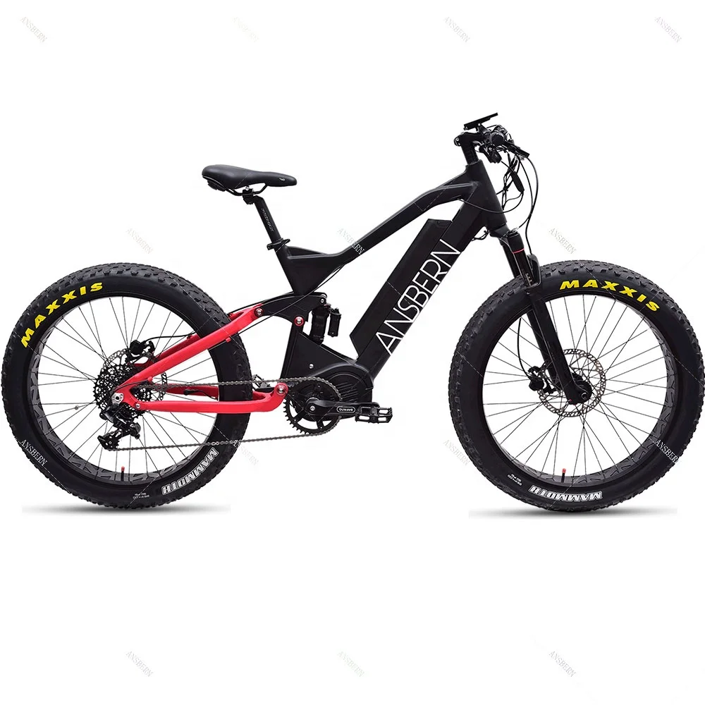Hybrid Removable Battery Full Suspension 26Inch 1000W MTB Bafang Ultra Velo Electrique EB-35