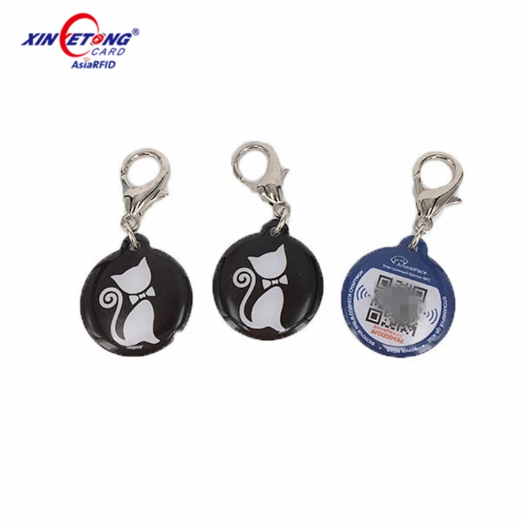 Personalized custom logo metal ID QR code pet Tag for dogs and cats