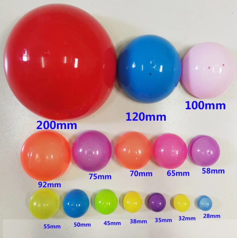 good plastic surprise empty capsule toy for kids candy capsule