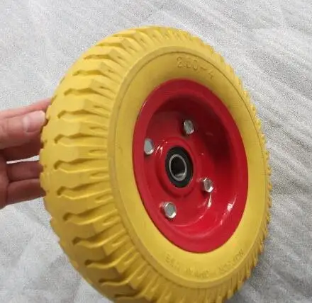 Welcome  size 3.00-4  Wheelbarrow PU Foam solid Wheel