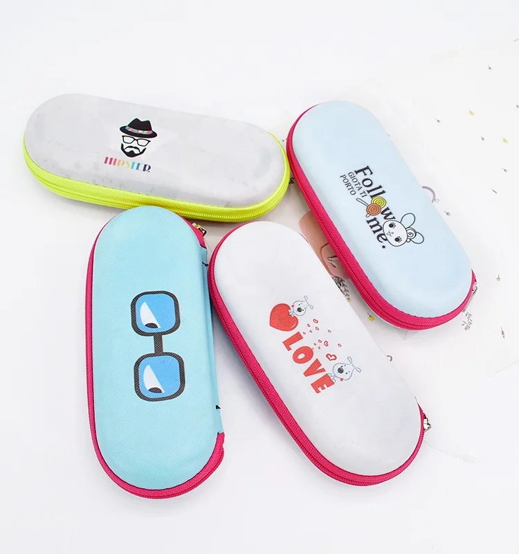 Children customized cute EVA zipper optical spectacles kids glasses cases