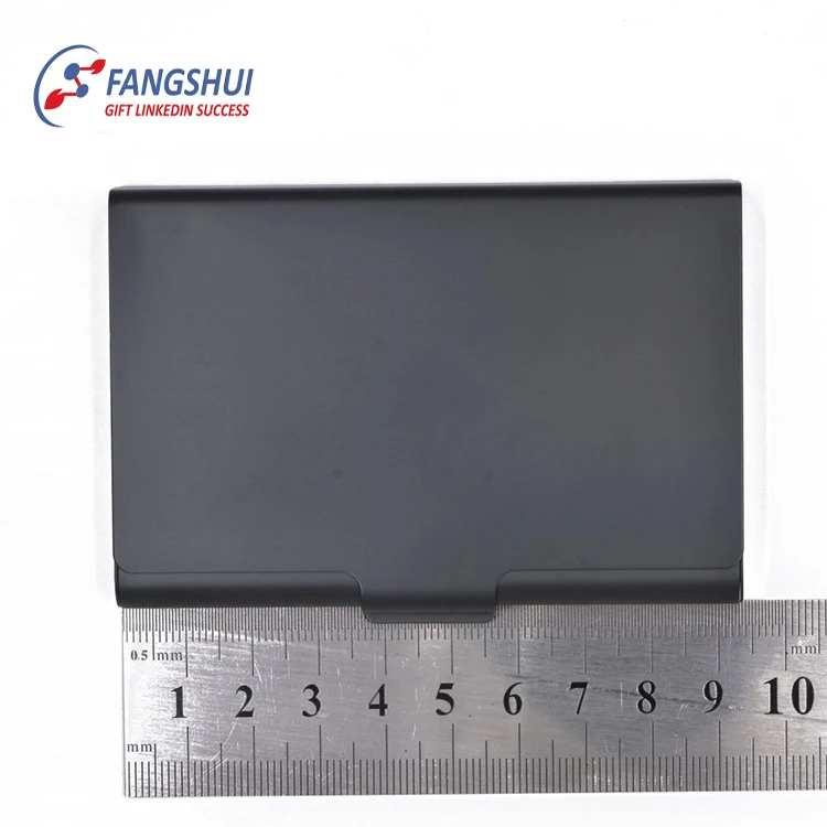 Global Fashion Aluminum Business Card Holder+hold up Metal Rfid Blocking Name Card Wallet case