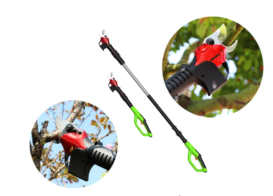 telescopic electric pruner for orchard and vineyard