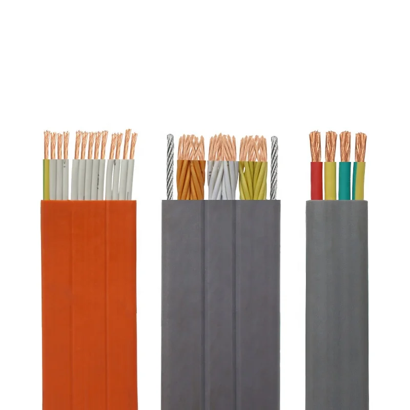 Низкая цена TVVB 1,5 кв. мм 8-core ПВХ проволока с медным покрытием плоский питания плоский кабель лифта