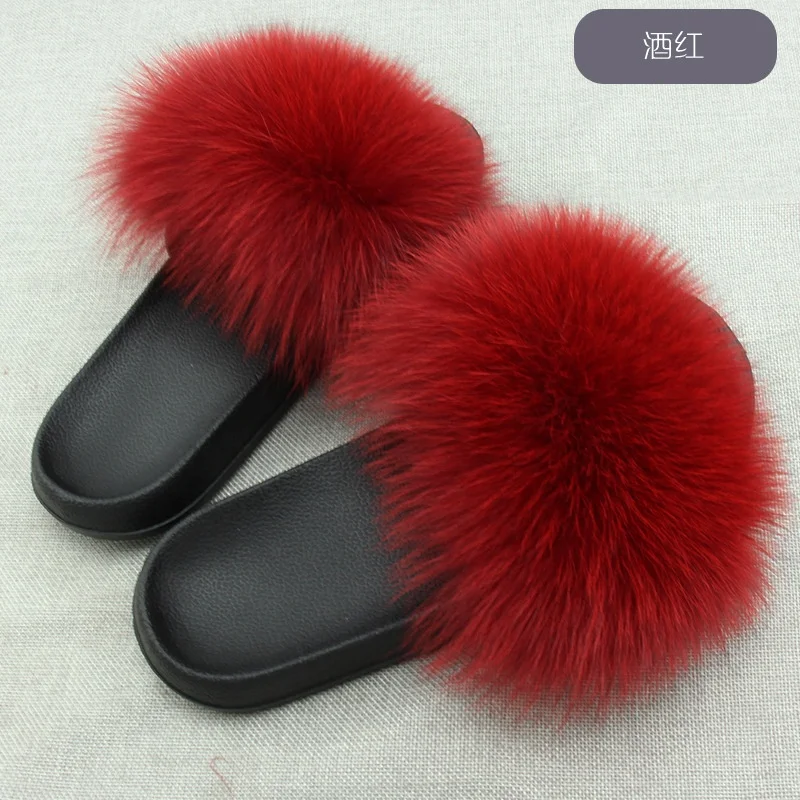 
Cheap Price Women Soft Fur Slippers With EVA Sole 