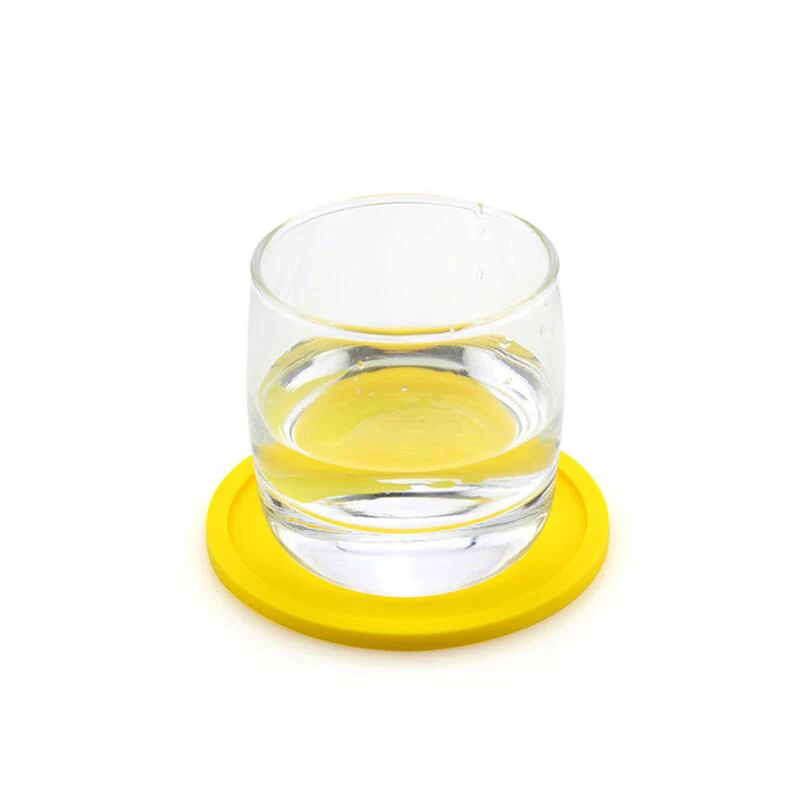 10CM Round Black High Quality Silicone Cup Coasters for Drink