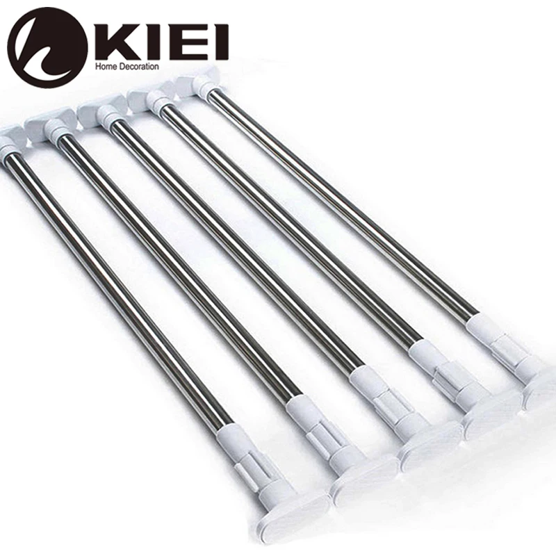 2019 China FOSHNA  Stainless steel telescopic Curved shower curtain rod