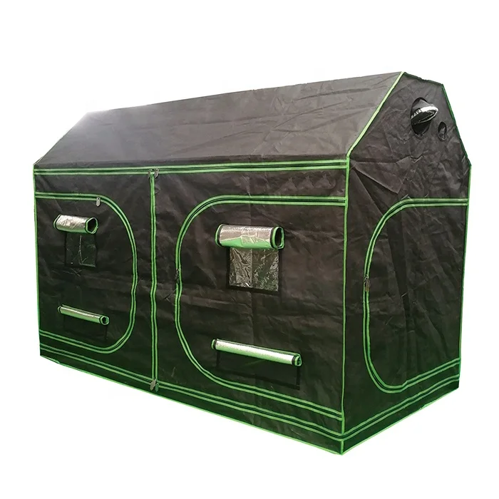 240x120x180cm Factory Customized Roof Cube Indoor Grow Room, Hydroponic Grow Tent Garden Greenhouses with View Window Waterproof