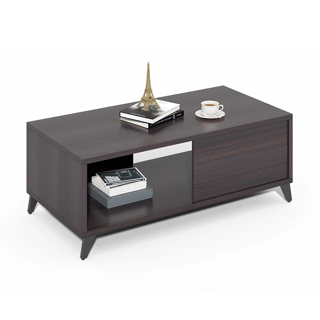 Customized high-quality E1 material MFC modern practical furniture office reception coffee table