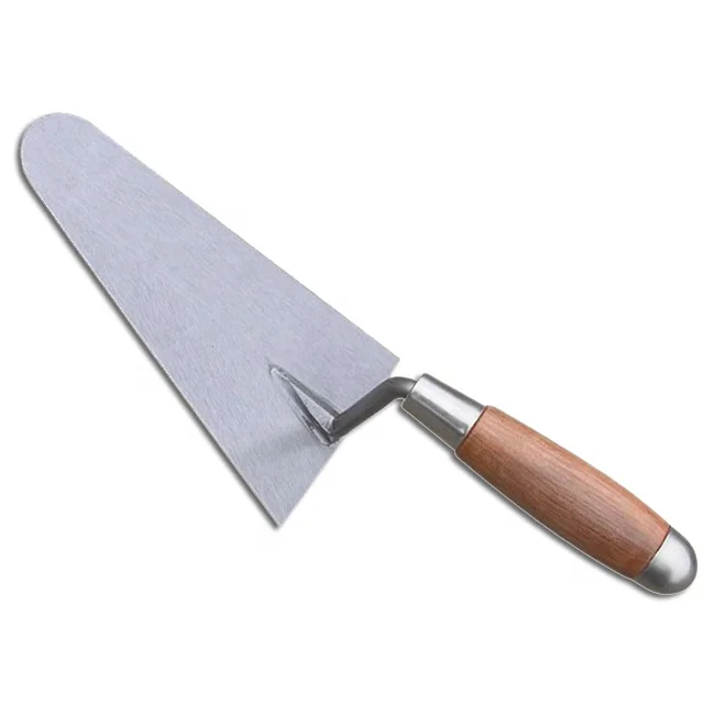 Masonry Trowels with carbon steel blade wooden handle