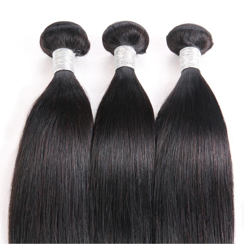 Супер красивые норковые шелковистые прямые волосы 3 пучка бразильских человеческих волос 100 грамм для женщин