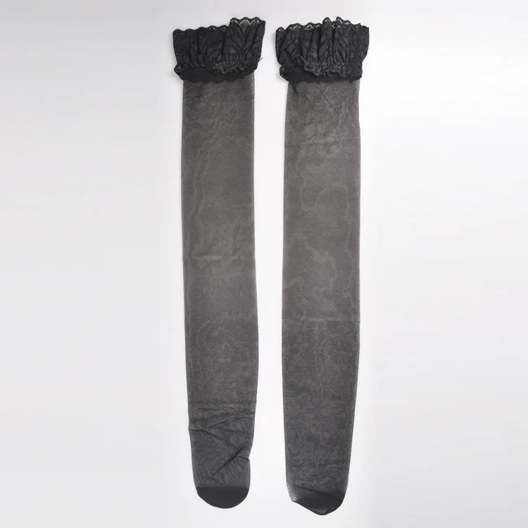 Beileisi женские чулки до бедра с прозрачным кружевным верхом