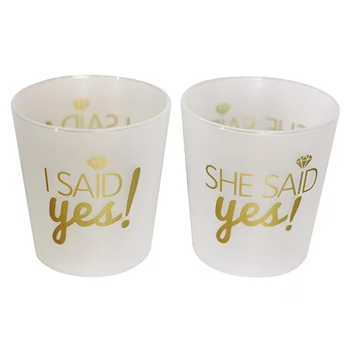 Favors Frosted & Gold High Quality Guarantee 2 oz. PP Shot Glasses