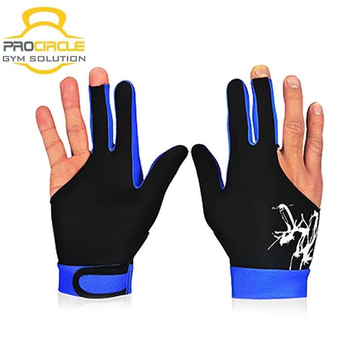 Wholesale 3 Fingers Pool Billiard Gloves