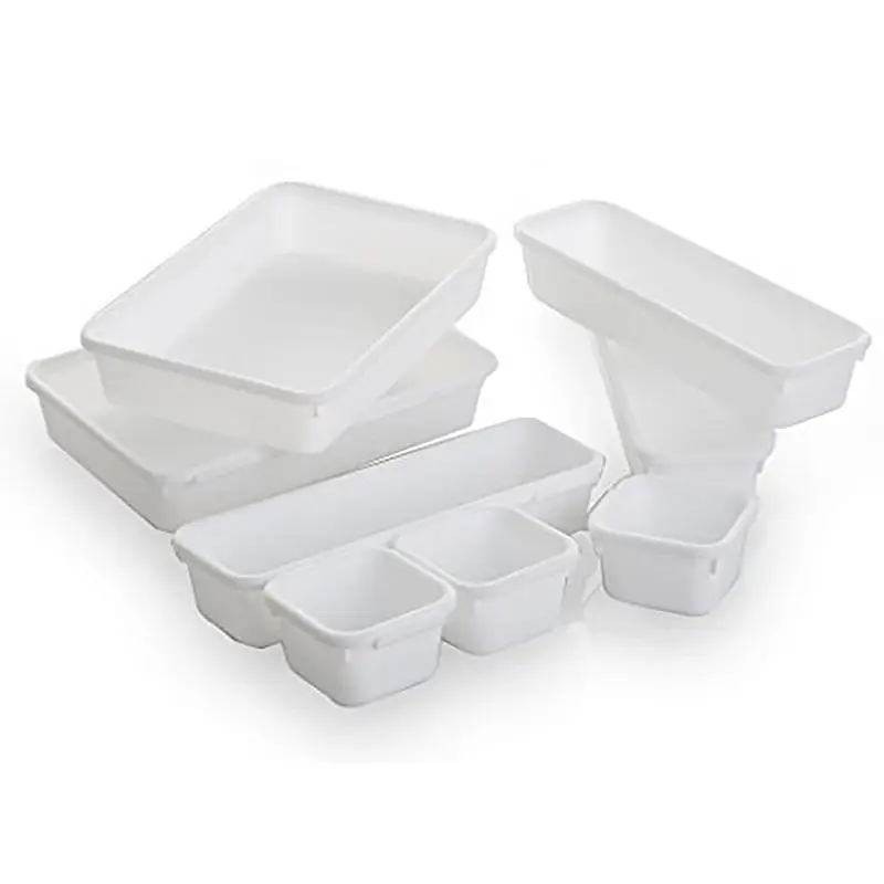 Хорошее качество, цена, кухонный пластиковый 8 упаковок, ящик-органайзер, разделительный набор