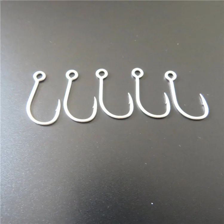 
 Рыболовные крючки NL005 из белой высокоуглеродистой стали, 1, 2, 4, 6, 8, все размеры, для соленой воды  