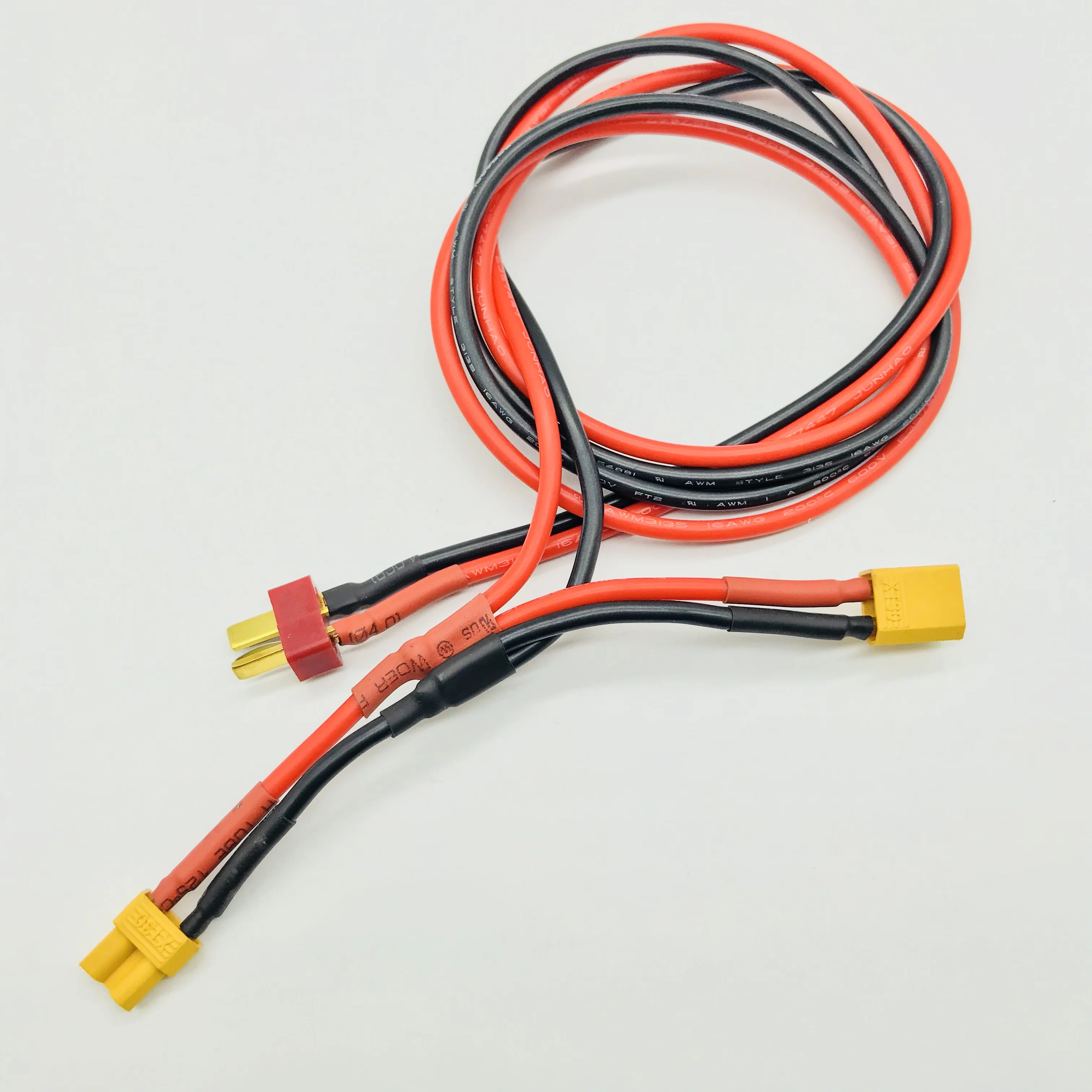 Custom XT60 XT90 Male Battery Connector Cable Assembly