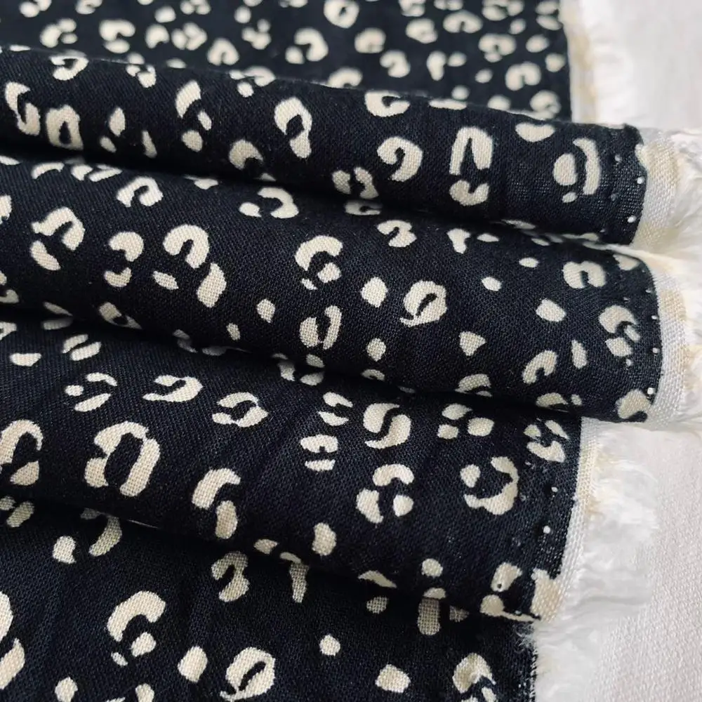 Оптовая продажа, в наличии, вискозная ткань, Тканый дизайн животного, печатная 100% вискозная ткань