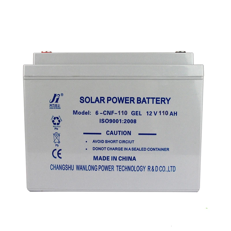High quality lead acid gel 12v 110ah sealed battery for storage energy/home system